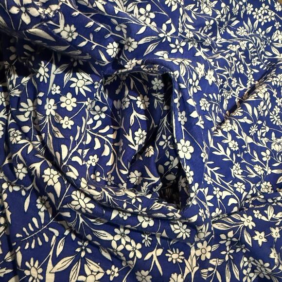 Boden Trim Detail Midi Dress Jersey Blue Floral Women’s Size 10 Regular - Picture 13 of 13